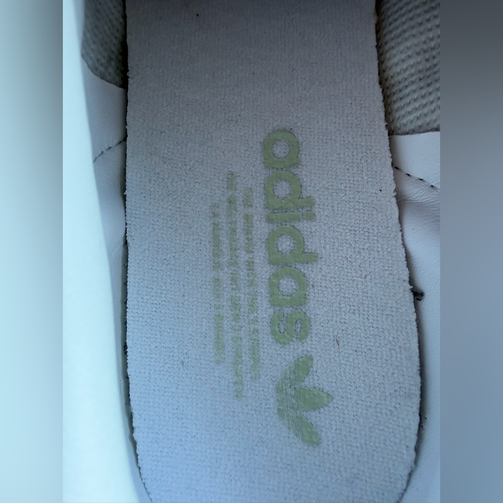 Womens adidas Sambae Athletic Shoe - White / Linen Green / Gum - Picture 8 of 12